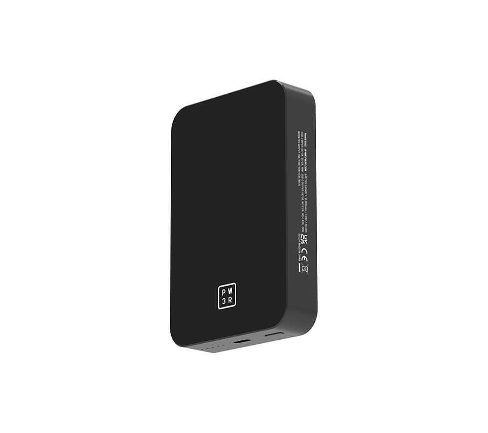 PW3R PWPB10KM 10000 mAH Portable Magnetic Power Bank - Black image number 2 of 7