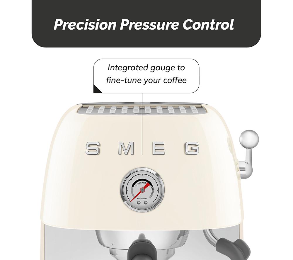SMEG Espresso with Cold Brew ECF03 Coffee Machine &ndash; Cream image number 8 of 10