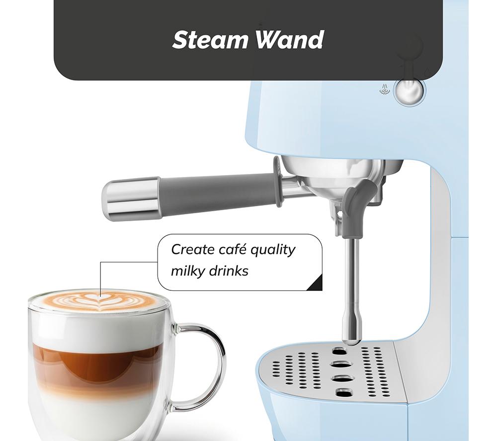 SMEG Espresso with Cold Brew ECF03 Coffee Machine &ndash; Pastel Blue image number 5 of 10