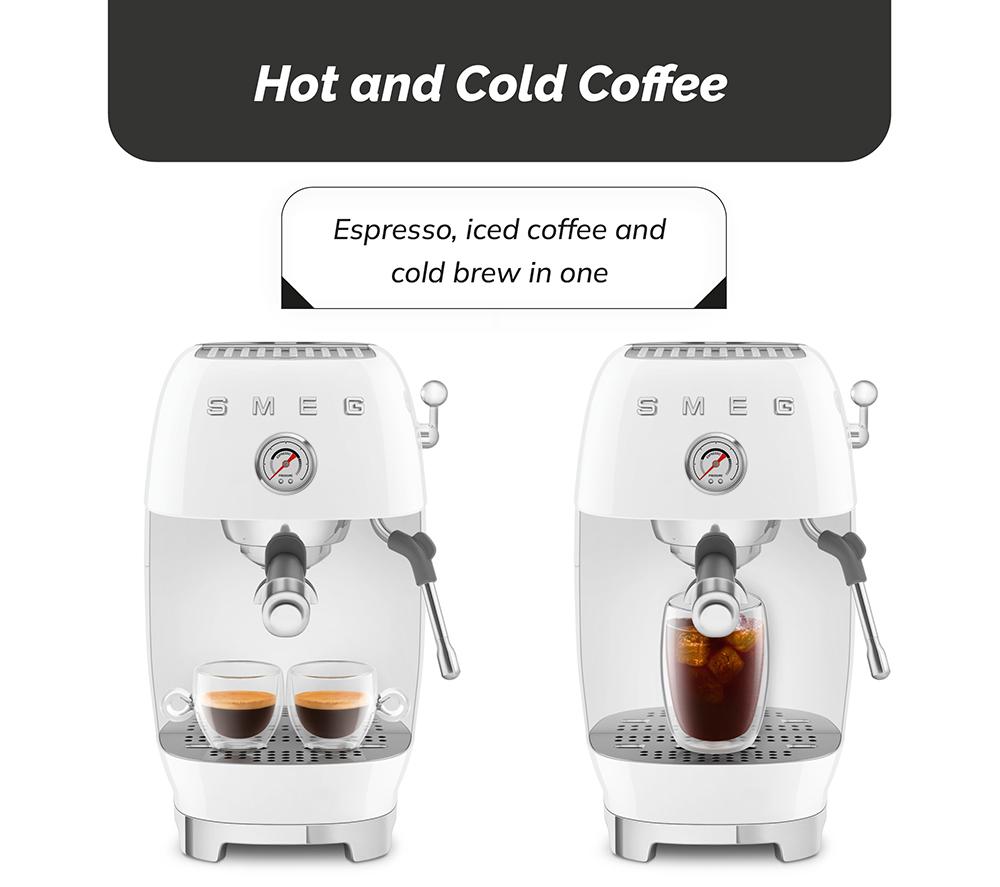 SMEG Espresso with Cold Brew ECF03 Coffee Machine &ndash; White image number 2 of 10