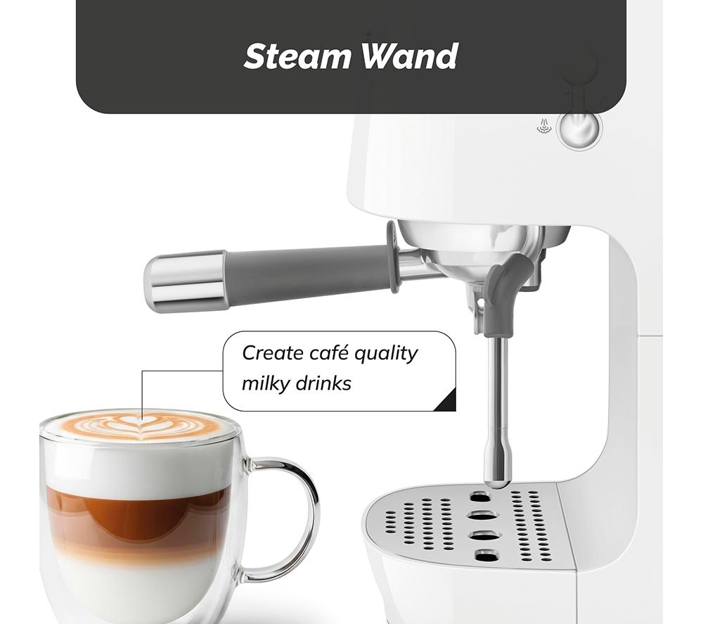 SMEG Espresso with Cold Brew ECF03 Coffee Machine &ndash; White image number 5 of 10