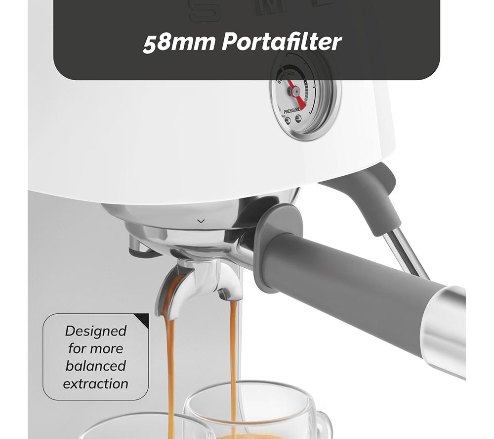 SMEG Espresso with Cold Brew ECF03 Coffee Machine &ndash; White image number 7 of 10