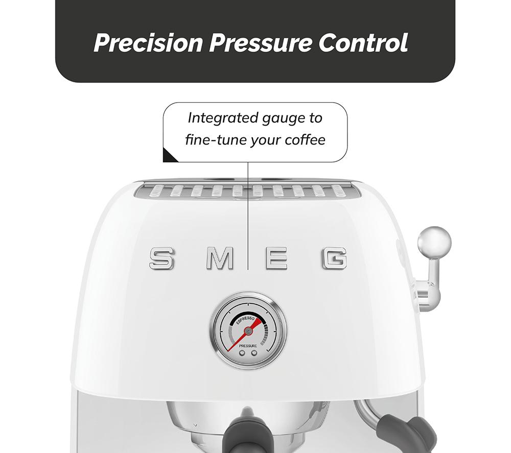 SMEG Espresso with Cold Brew ECF03 Coffee Machine &ndash; White image number 8 of 10