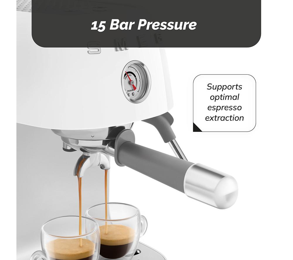 SMEG Espresso with Cold Brew ECF03 Coffee Machine &ndash; White image number 9 of 10