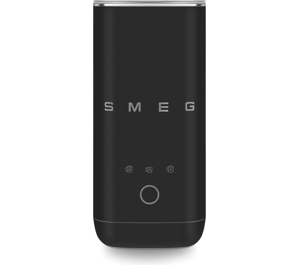 SMEG 50's Style MFF02BLMUK Electric Milk Frother - Matte Black image number 3 of 10