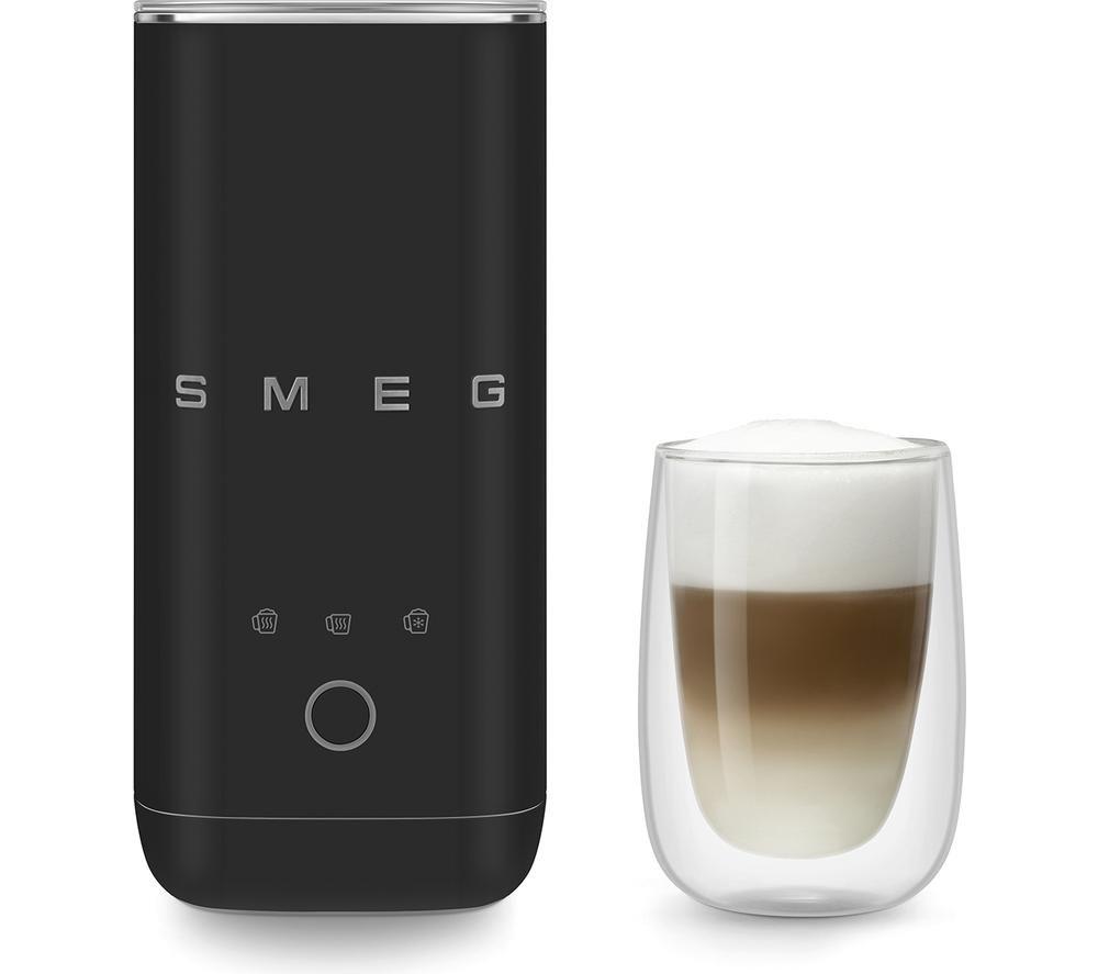 SMEG 50's Style MFF02BLMUK Electric Milk Frother - Matte Black image number 4 of 10