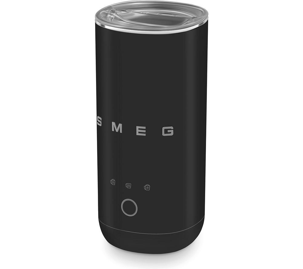 SMEG 50's Style MFF02BLMUK Electric Milk Frother - Matte Black image number 6 of 10