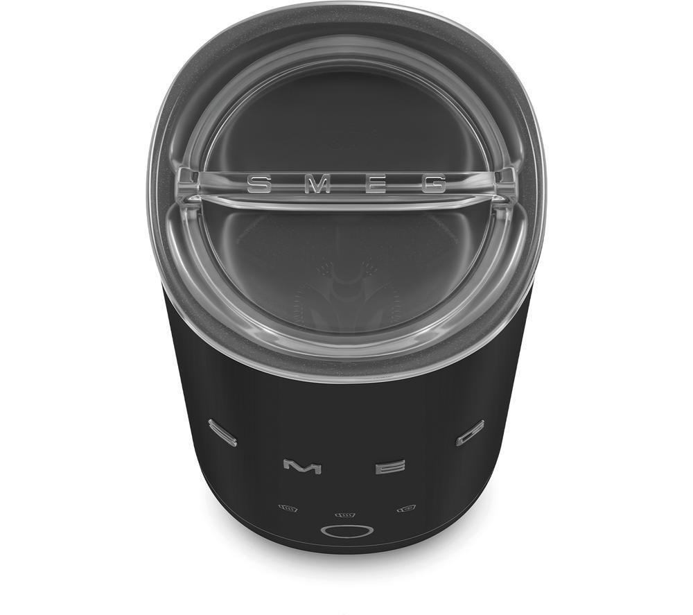 SMEG 50's Style MFF02BLMUK Electric Milk Frother - Matte Black image number 9 of 10