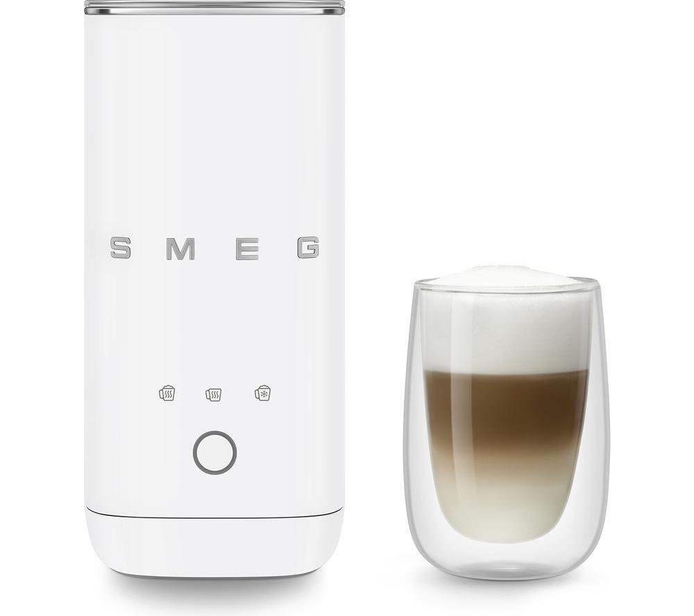 SMEG 50's Style MFF02WHMUK Electric Milk Frother - Matte White image number 3 of 8