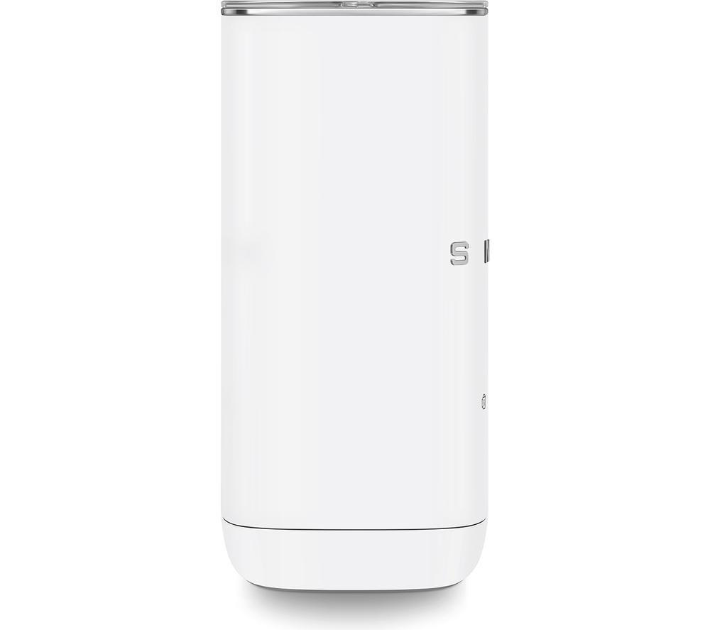 SMEG 50's Style MFF02WHMUK Electric Milk Frother - Matte White image number 4 of 8