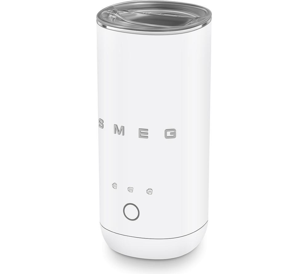 SMEG 50's Style MFF02WHMUK Electric Milk Frother - Matte White image number 5 of 8