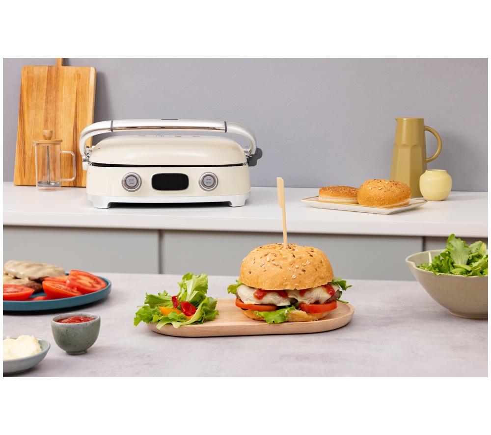 SMEG 50's Style MGF01BLUK Multi Grill - Cream image number 12 of 14