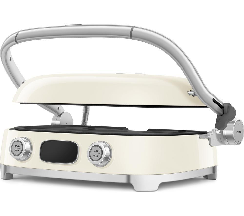 SMEG 50's Style MGF01BLUK Multi Grill - Cream image number 13 of 14