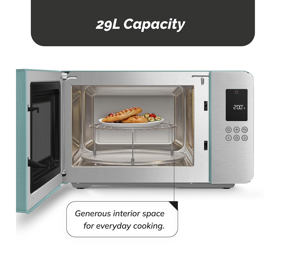 SMEG Collezione MOC01EGMUK Microwave with Grill - Emerald Green image number 2 of 9
