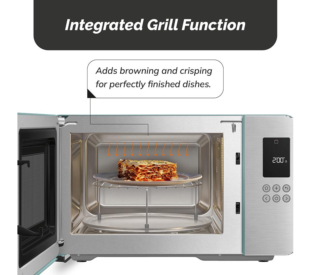 SMEG Collezione MOC01EGMUK Microwave with Grill - Emerald Green image number 4 of 9