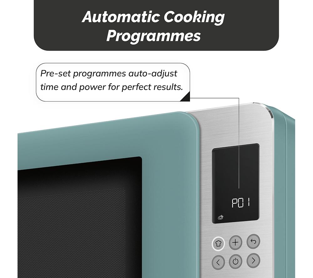 SMEG Collezione MOC01EGMUK Microwave with Grill - Emerald Green image number 5 of 9