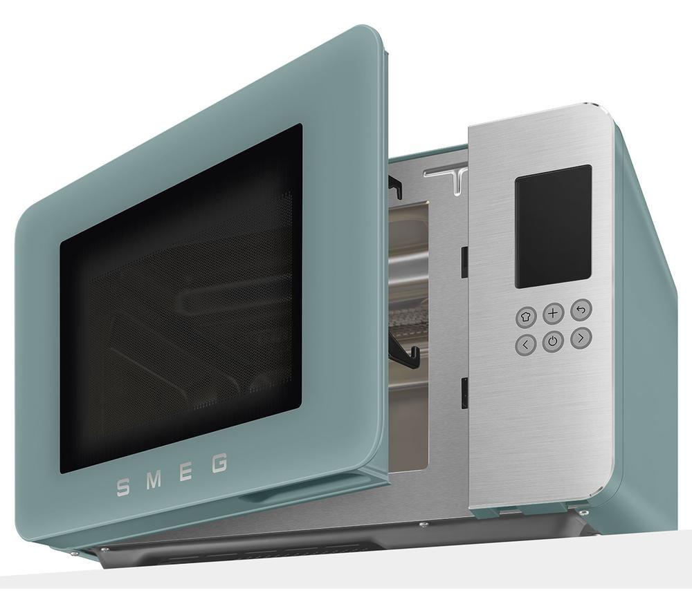 SMEG Collezione MOC01EGMUK Microwave with Grill - Emerald Green image number 8 of 9