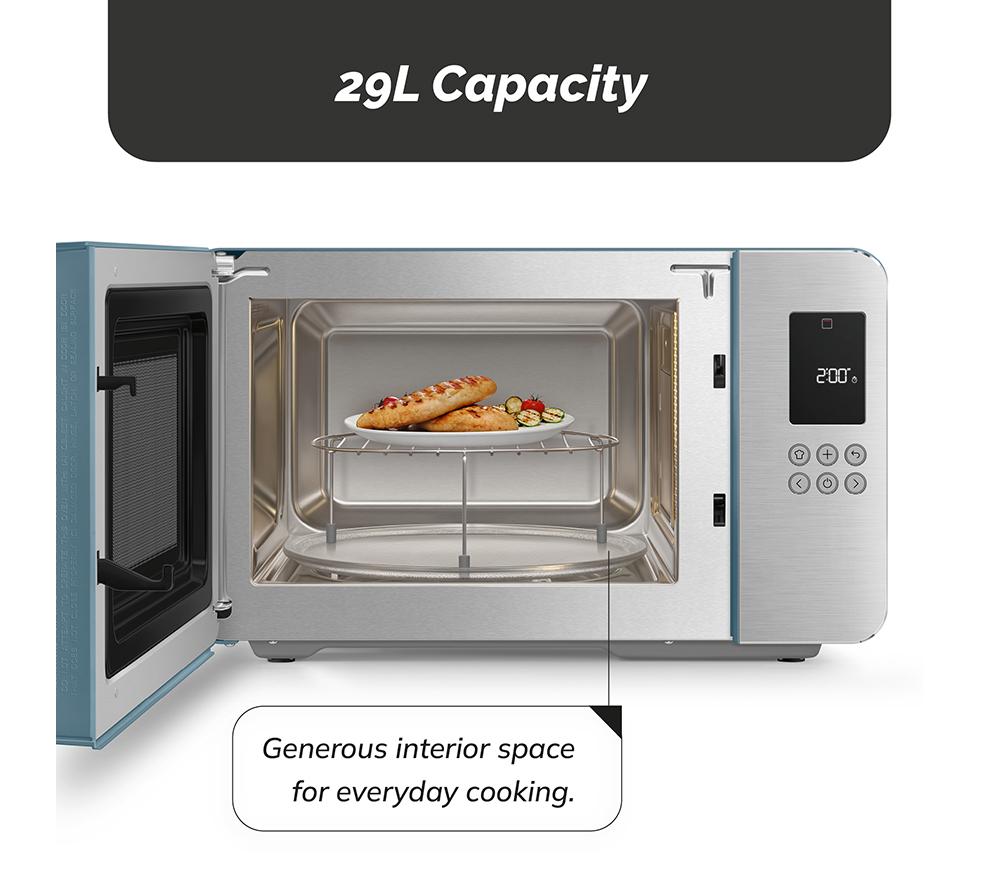 SMEG Collezione MOC01SBMUK Microwave with Grill - Storm Blue image number 2 of 9