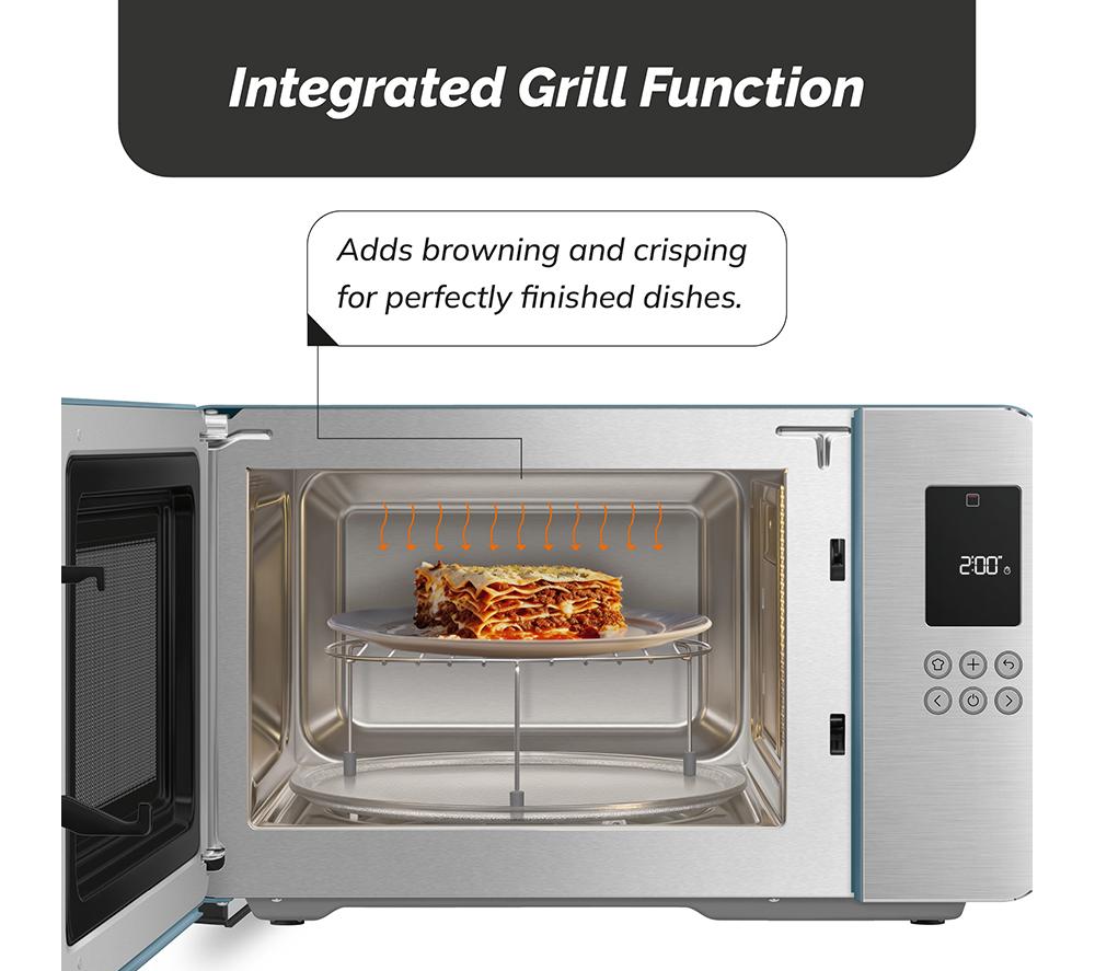 SMEG Collezione MOC01SBMUK Microwave with Grill - Storm Blue image number 4 of 9