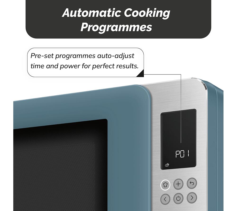 SMEG Collezione MOC01SBMUK Microwave with Grill - Storm Blue image number 5 of 9