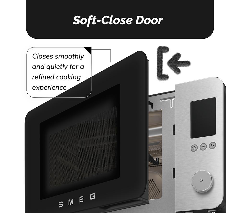 SMEG Collezione MOC02BLMUK Combination Microwave - Black image number 6 of 8