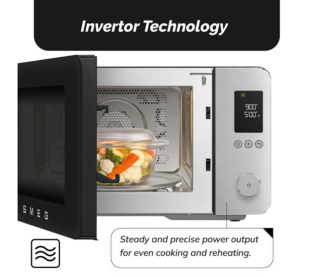 SMEG Collezione MOC02BLMUK Combination Microwave - Black image number 7 of 8