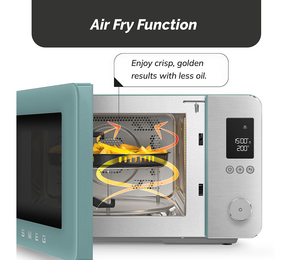 SMEG Collezione MOC02EGMUK Combination Microwave - Emerald Green image number 2 of 10