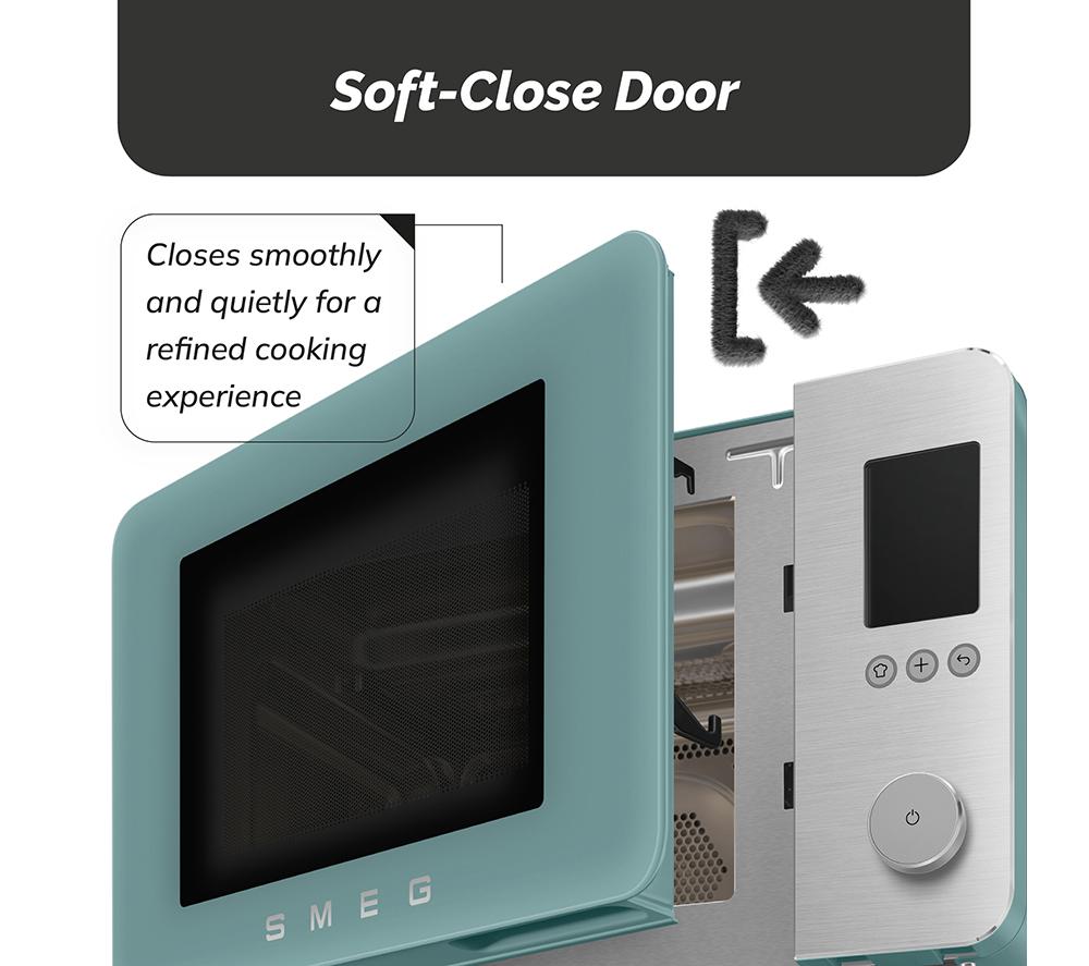 SMEG Collezione MOC02EGMUK Combination Microwave - Emerald Green image number 6 of 10