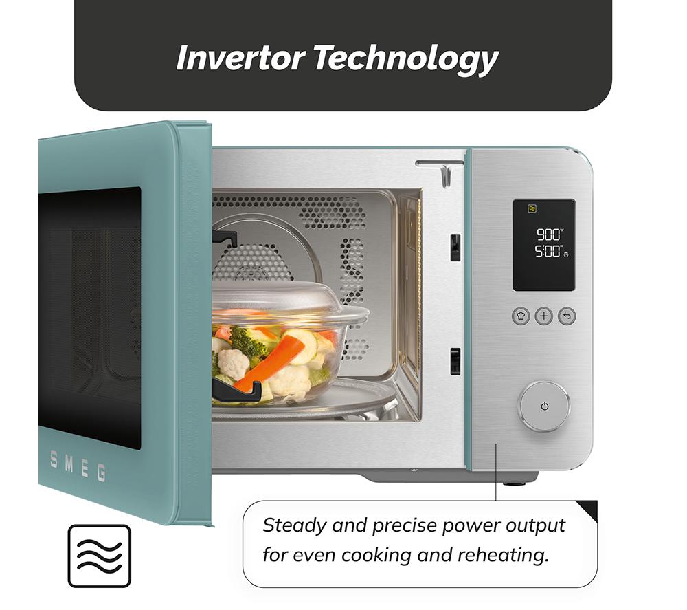 SMEG Collezione MOC02EGMUK Combination Microwave - Emerald Green image number 7 of 10