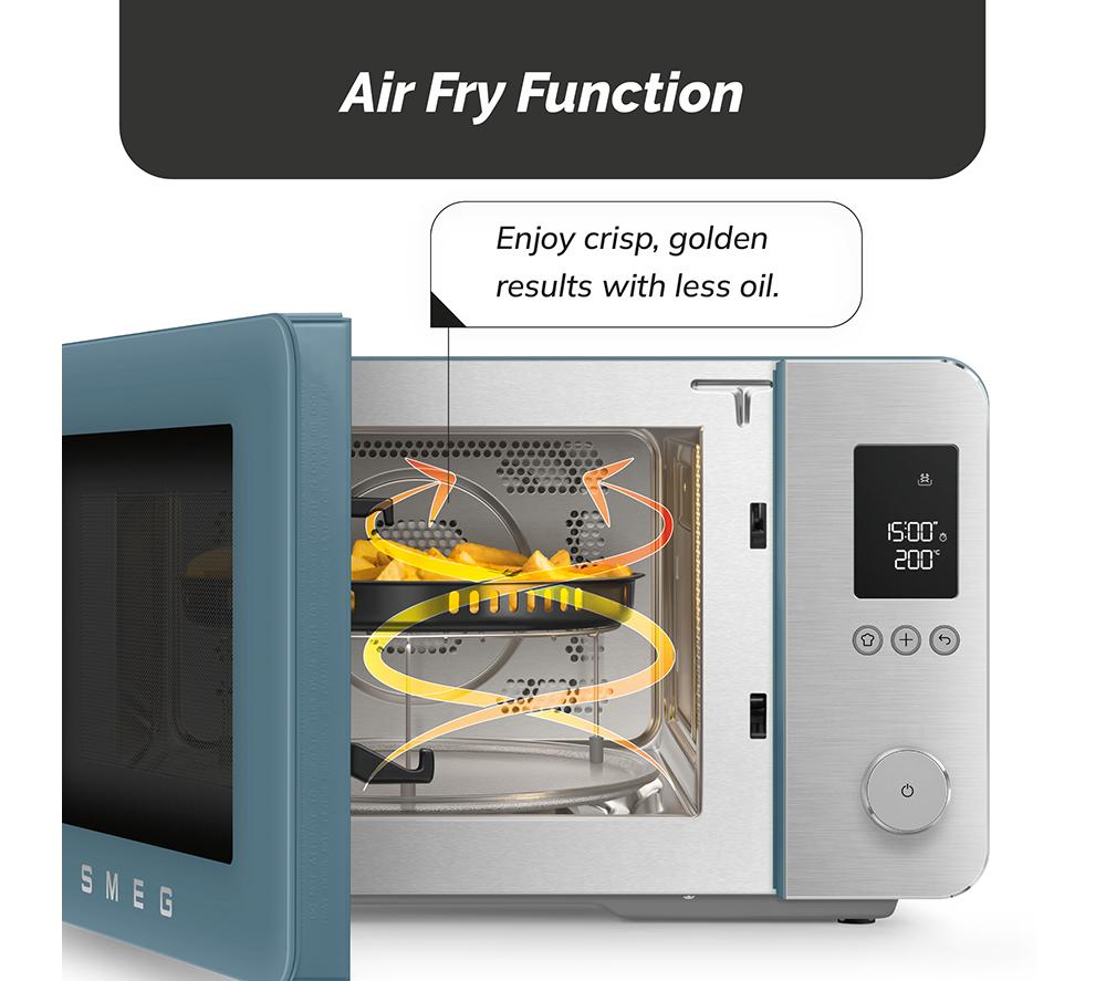 SMEG Collezione MOC02SBMUK Combination Microwave - Storm Blue image number 2 of 10