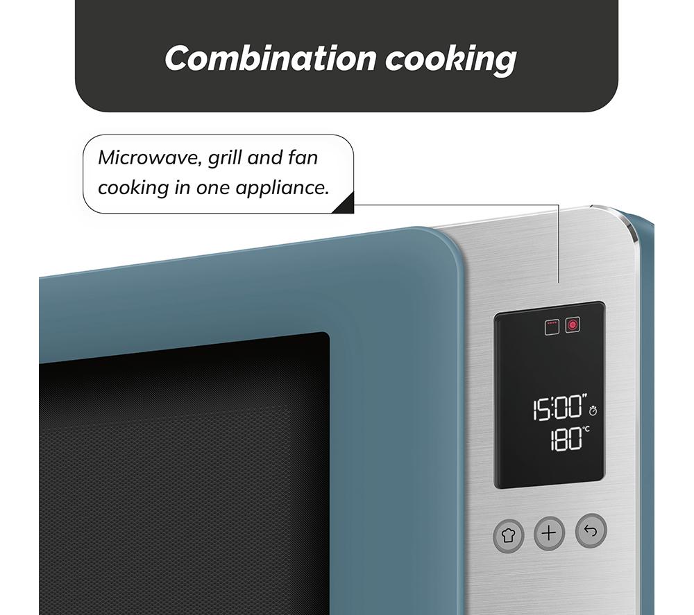 SMEG Collezione MOC02SBMUK Combination Microwave - Storm Blue image number 3 of 10