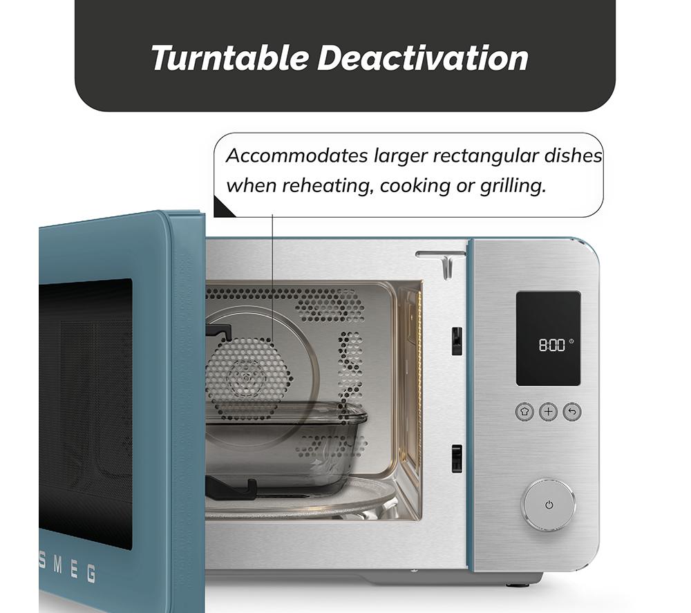 SMEG Collezione MOC02SBMUK Combination Microwave - Storm Blue image number 8 of 10
