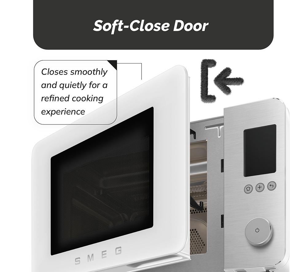 SMEG Collezione MOC02WHMUK Combination Microwave - White image number 6 of 8