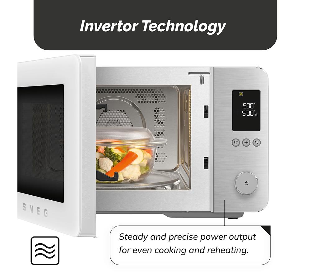 SMEG Collezione MOC02WHMUK Combination Microwave - White image number 7 of 8