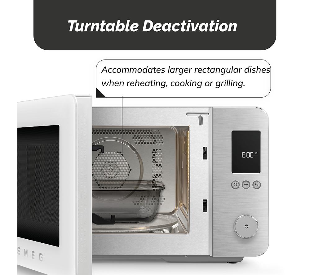 SMEG Collezione MOC02WHMUK Combination Microwave - White image number 8 of 8