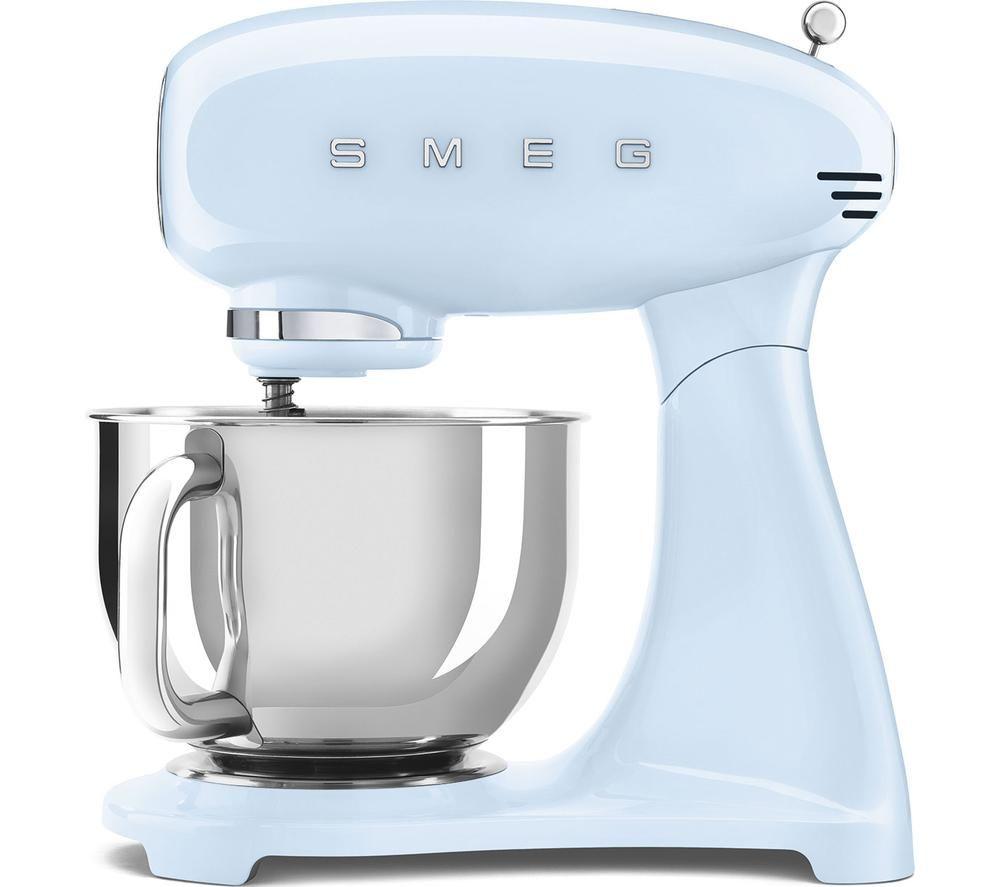 Smeg 50S Style Smf05pbuk Stand Mixer - Pastel Blue, Blue