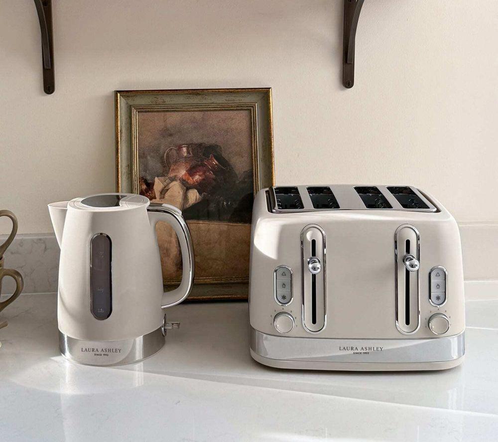 VQ Laura Ashley EEJB311 4-Slice Toaster & Jug Kettle Bundle - Dove grey image number 2 of 13