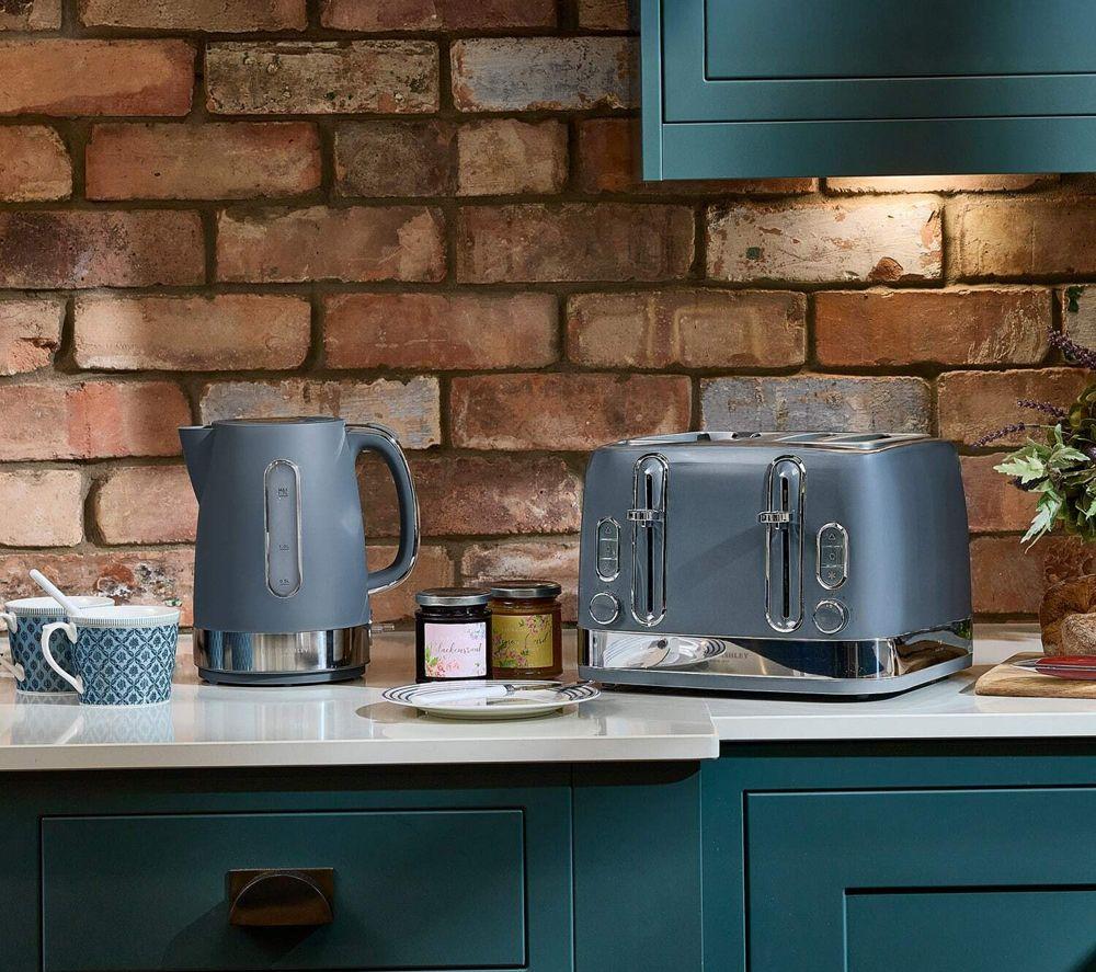 VQ Laura Ashley EEJB489 4-Slice Toaster & Jug Kettle Bundle - Dark Slate image number 4 of 10