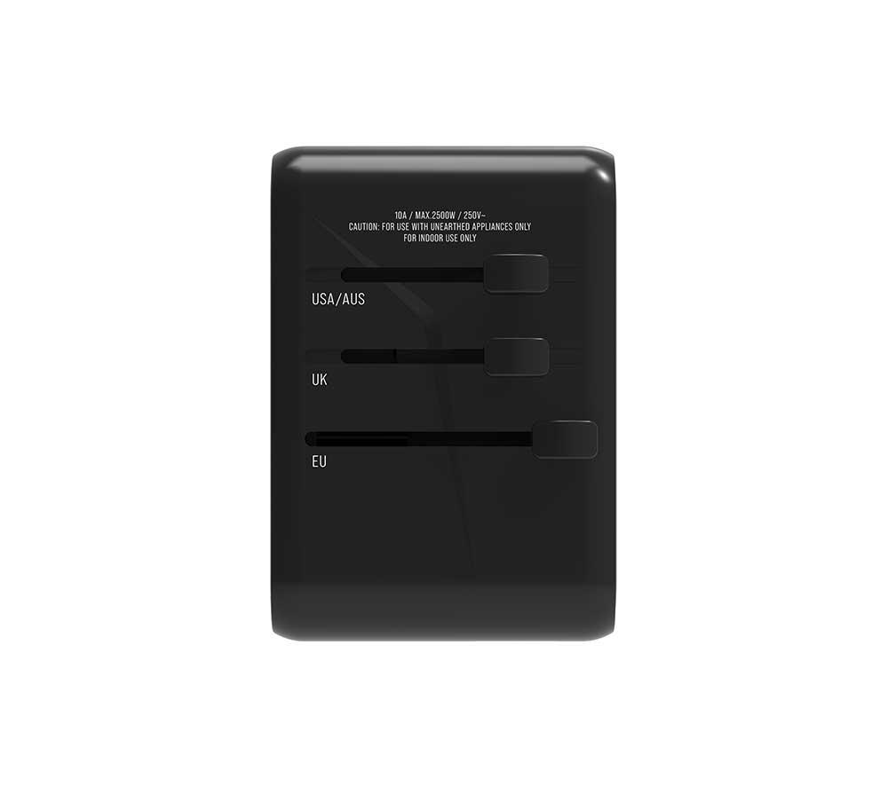 PW3R PTAP65W USB Type-C GaN Travel Charger - Black image number 4 of 9