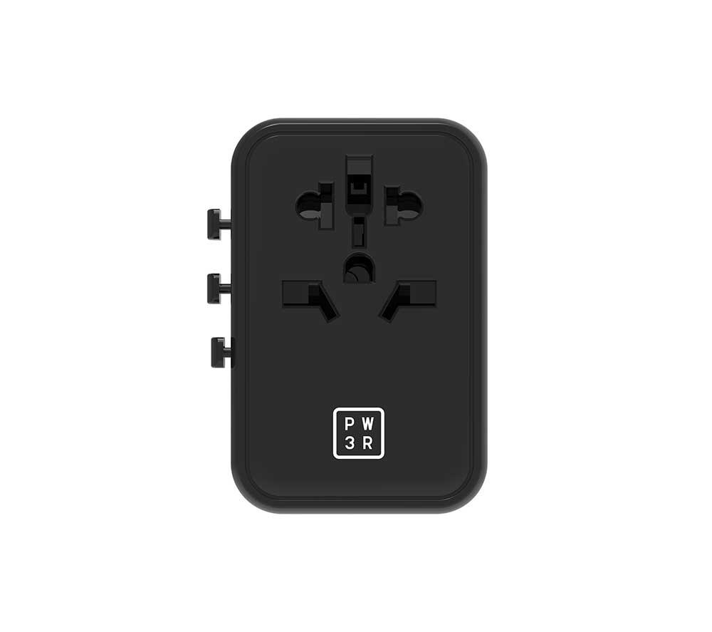 PW3R PTAP100W USB Type-C Travel Charger - Black image number 2 of 9