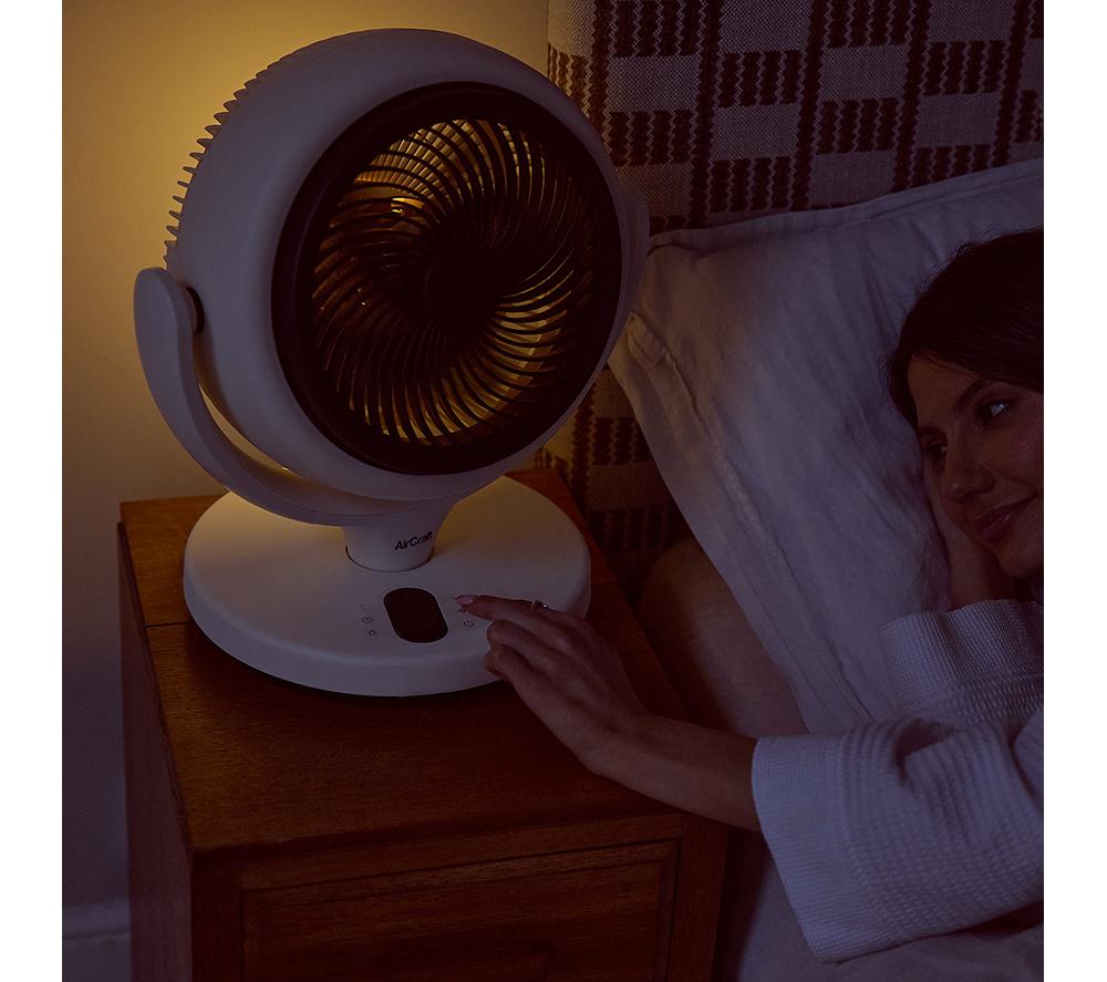 AIRCRAFT HOME LUME MINI Quiet Air Circulator Desk Fan - Stone White image number 5 of 10