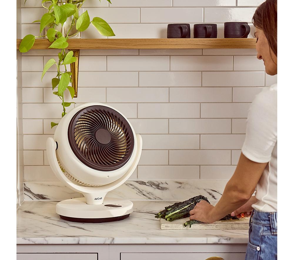 AIRCRAFT HOME LUME MINI Quiet Air Circulator Desk Fan - Stone White image number 7 of 10