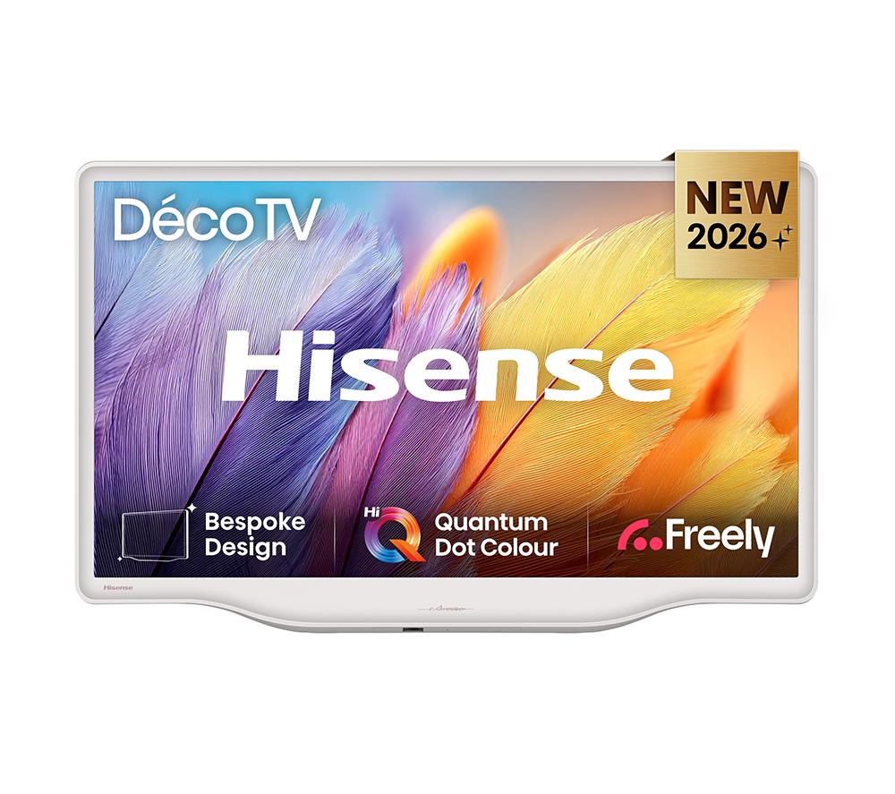 Hisense Deco 43S5qtuk Smart 4K Ultra Hd Hdr Qled Tv With Freely - White, White