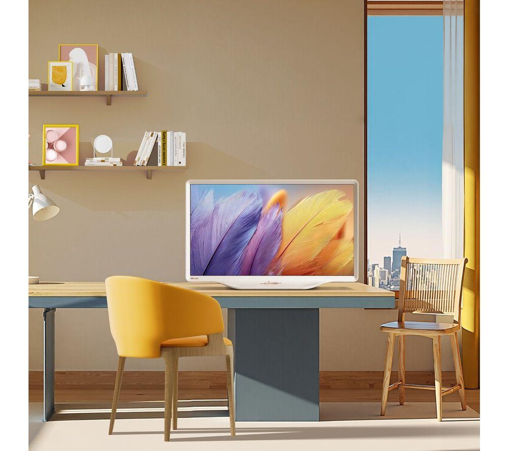 HISENSE Deco 43S5QTUK 43" Smart 4K Ultra HD HDR QLED TV with Freely - White image number 3 of 4