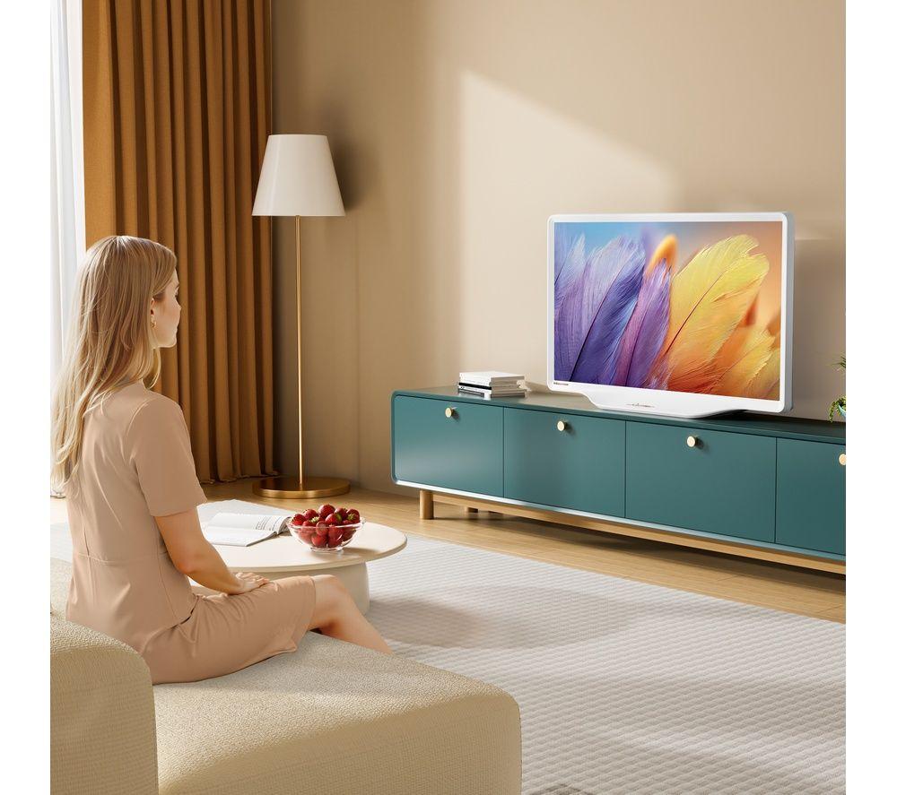 HISENSE Deco 43S5QTUK 43" Smart 4K Ultra HD HDR QLED TV with Freely - White image number 4 of 4