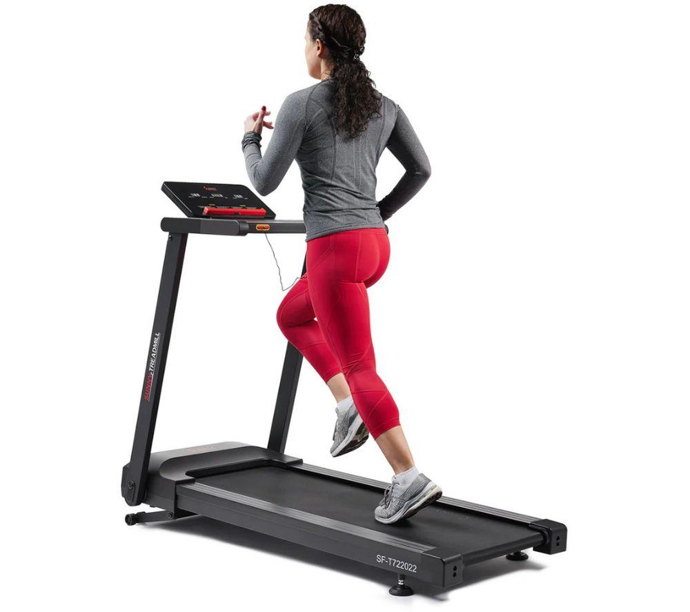 SUNNY HEALTH Auto Incline Foldable Smart Bluetooth Treadmill - Black image number 5 of 5