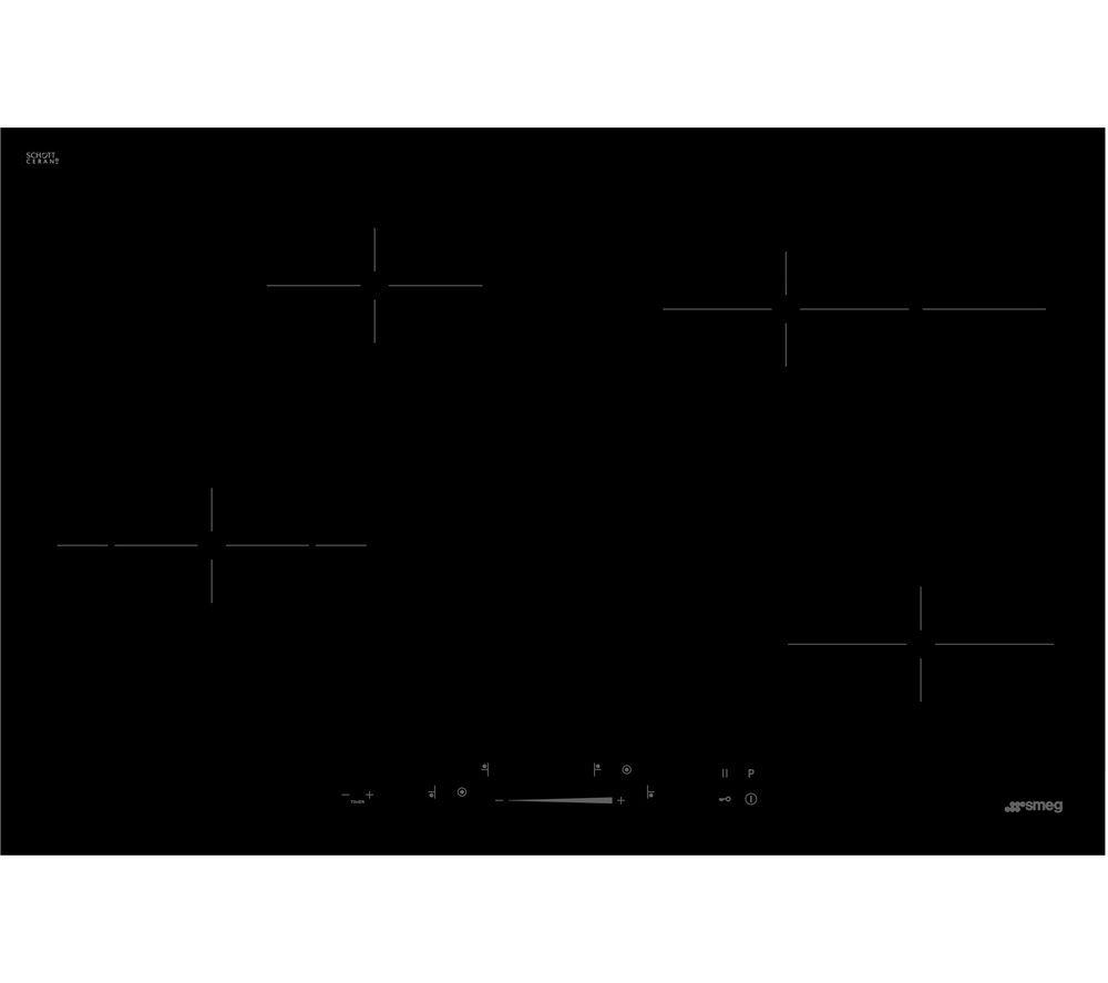 SMEG SE484EMTD 77 cm Electric Ceramic Hob - Black image number 2 of 4