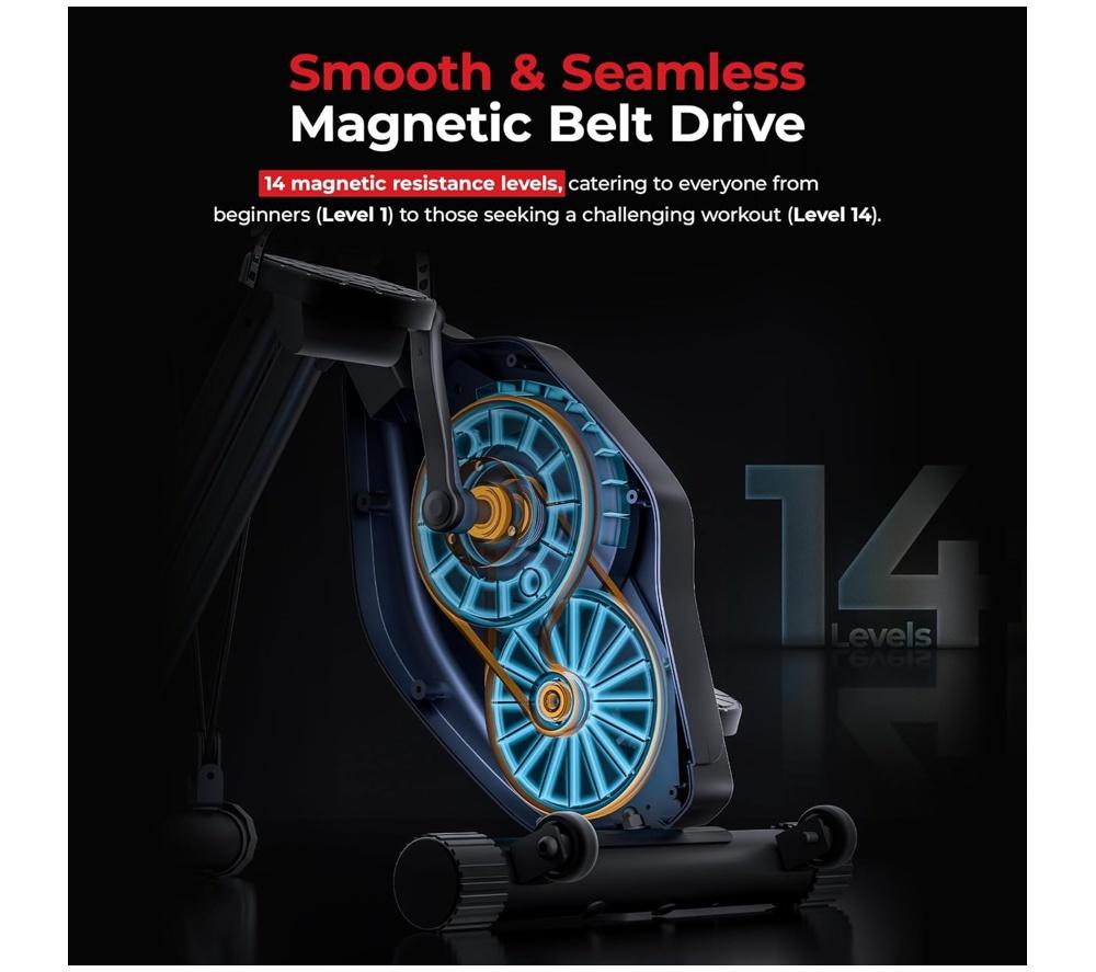 SUNNY HEALTH Foldable Magnetic X Bike Pro image number 7 of 11