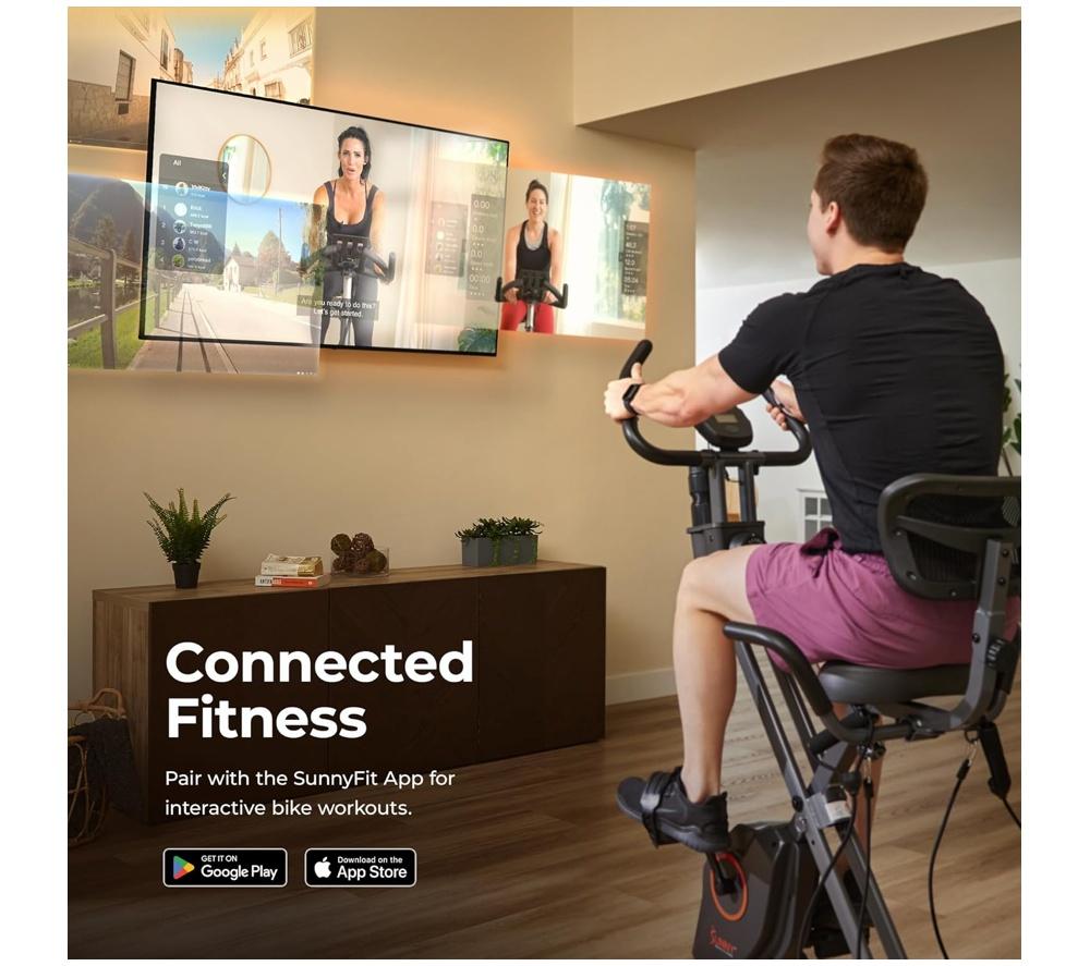 SUNNY HEALTH Foldable Magnetic X Bike Pro image number 8 of 11