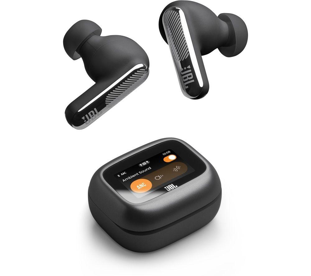 JBL Live Beam 4 Wireless Bluetooth Noise-Cancelling Earbuds - Black image number 3 of 7